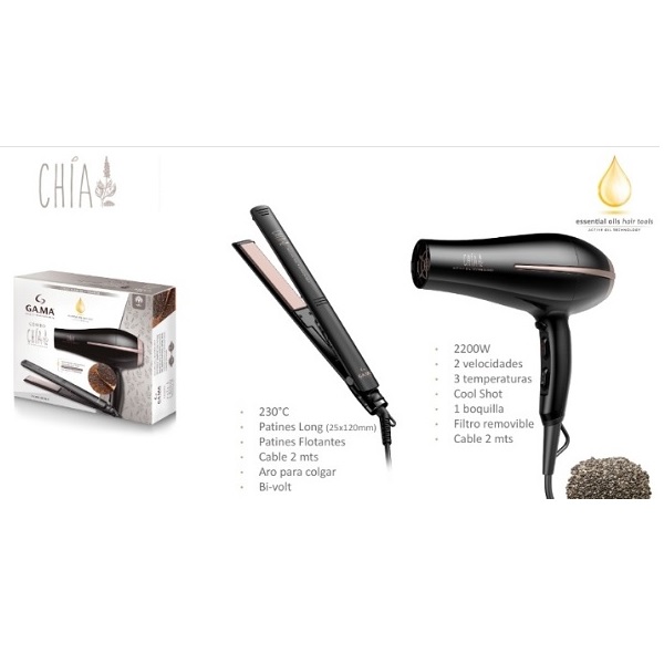 GA.MA.Combo Chia secador + plancha – CASA LUMI