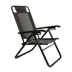 Reposera 80040 pleg.5 pos.Coversol Aluminio Black