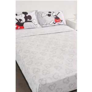 jgo.sabanas 5852 Mickey Classic Grey 2 pzas