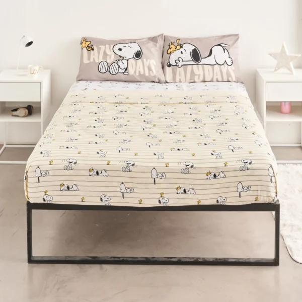 jgo.sabanas 6181 Snoopy 2 pzas