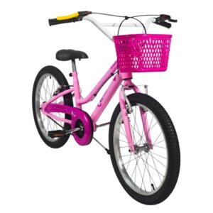 Bicicleta Rodado 20 INFANTI con canasto Rosa
