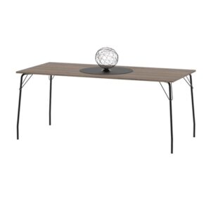 Mesa Brooklyn 170*82 tapa Nebraska c/base caño