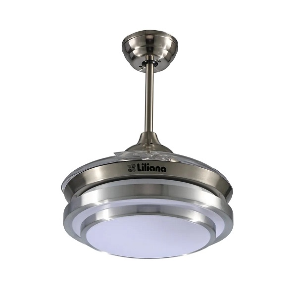 Ventilador de techo LILIANA VTHA604 4 palas retractiles color Niquel - Imagen 3