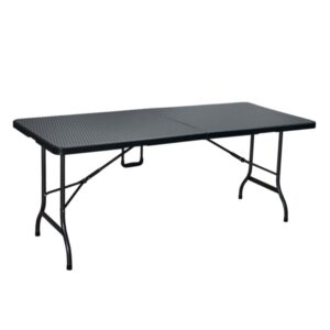 Mesa plegable  CRIVEL RZK180 1.80 mts. Rattan Negro