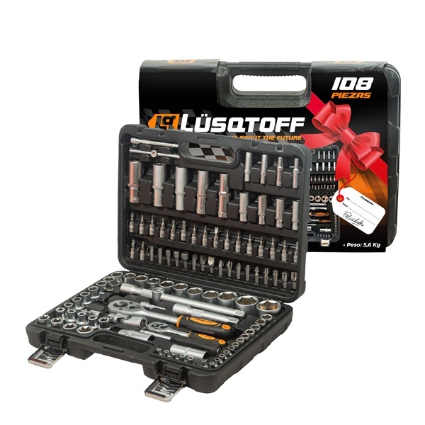 Set herramientas LUSQTOFF SET108LQR 108 pzas.