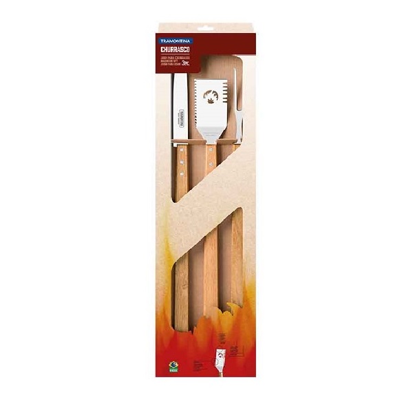 Juego asador TRAMONTINA 26499/015 Pampa 3 pzas.