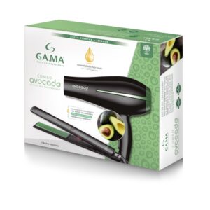 Combo secador + plancha de pelo GA.MA. Bora + Elegance Avocado