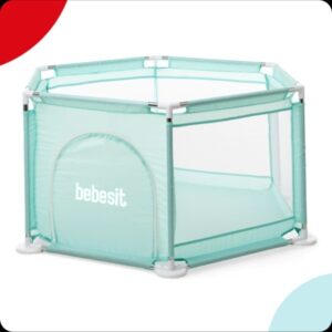 Corralito p/bebe hexagonal BEBESIT 2119-B Celeste