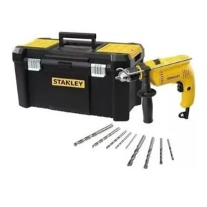Taladro + caja herramientas STANLEY SDH600TV 600w.13mm/9 mechas