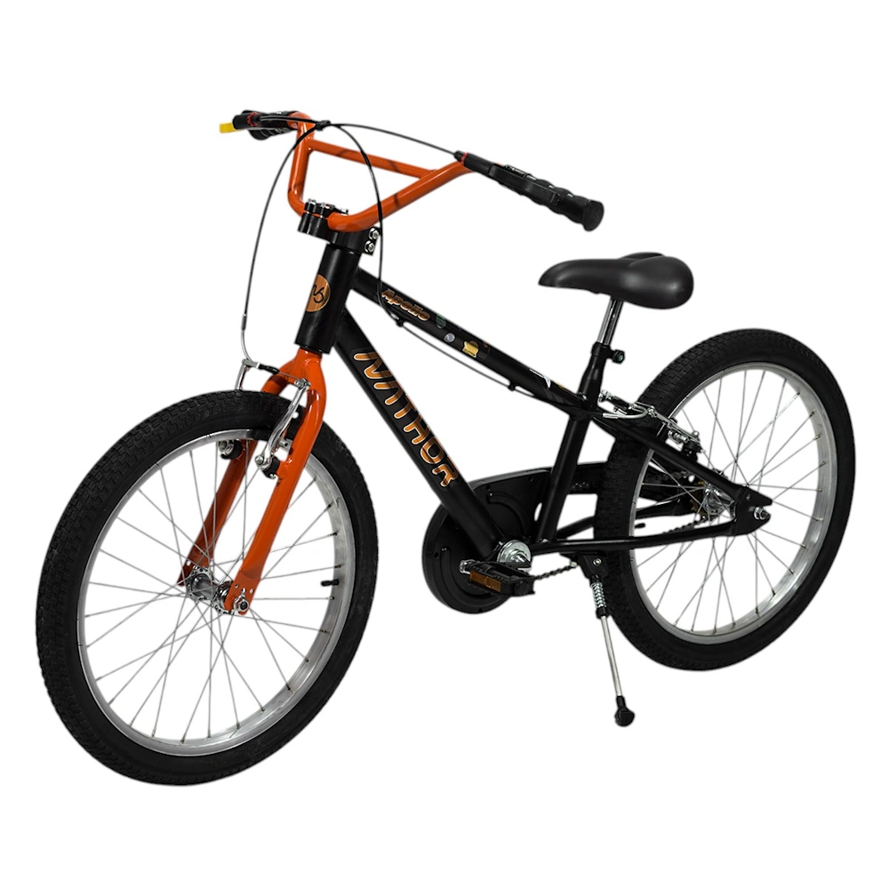 Bicicleta Rodado 20 NATHOR Apollo Negra c/Naranja 3342 - Imagen 2