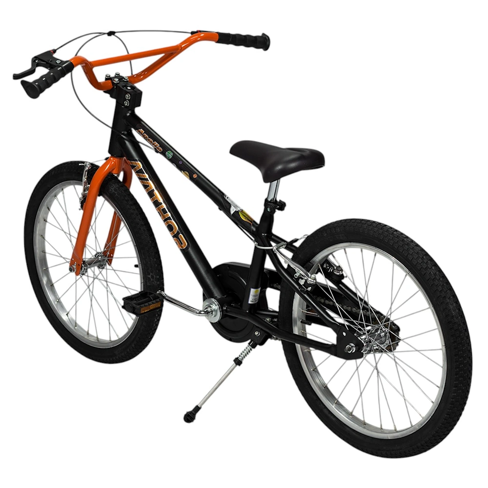 Bicicleta Rodado 20 NATHOR Apollo Negra c/Naranja 3342 - Imagen 3