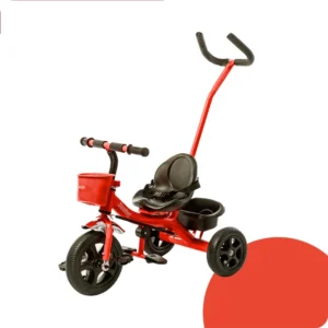 Triciclo BEBESIT SL1701B c/barra de empuje Rojo