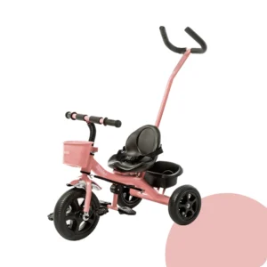Triciclo BEBESIT SL1701D c/barra de empuje Rosa