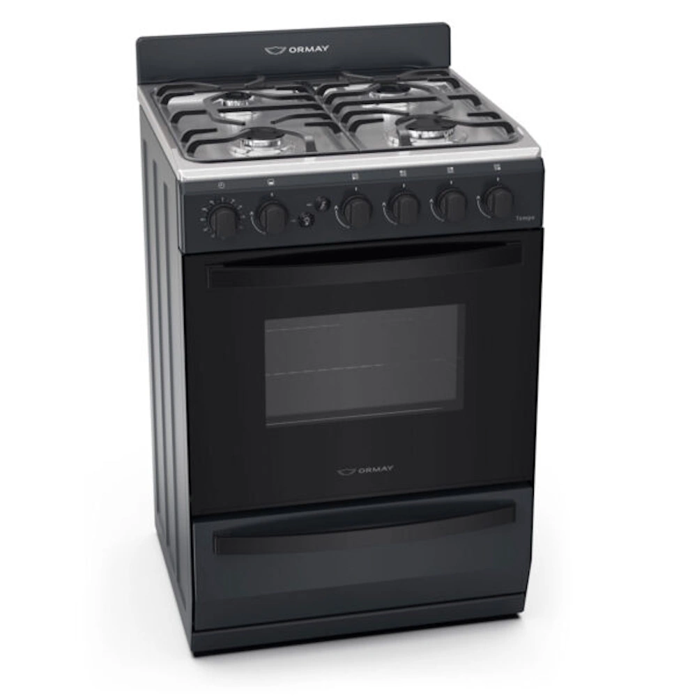 Cocina ORMAY Tempo enc./Multigas/Negra - Imagen 2