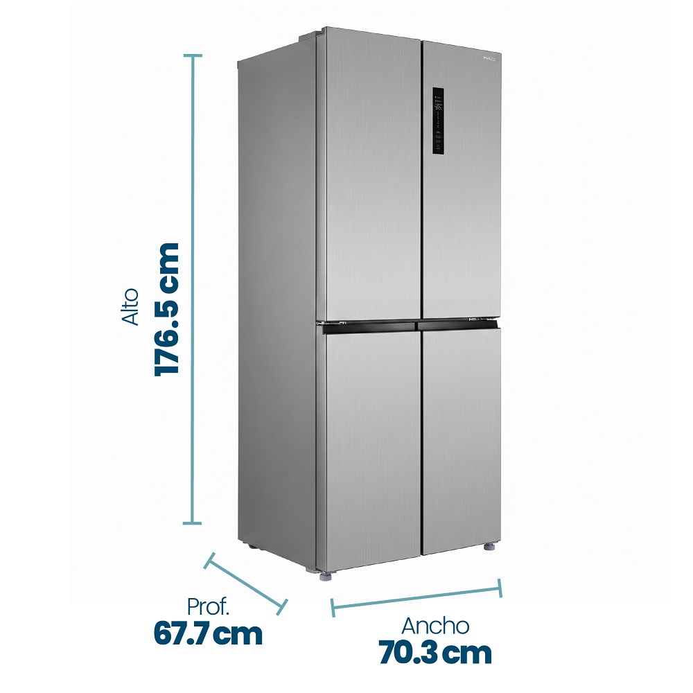 Heladera No Frost PHILCO NPHSM364X 364 lts. Inverter Ac.Inoxidable - Imagen 2